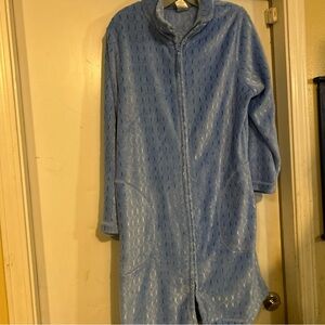 Cozy Blue Fleece Robe